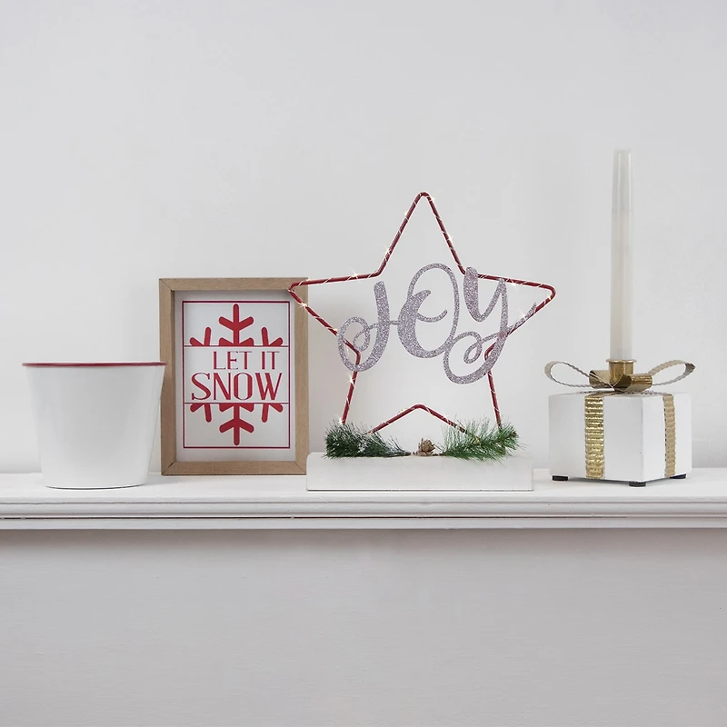 Northlight 5" White Metal Gift Box Candle Holder