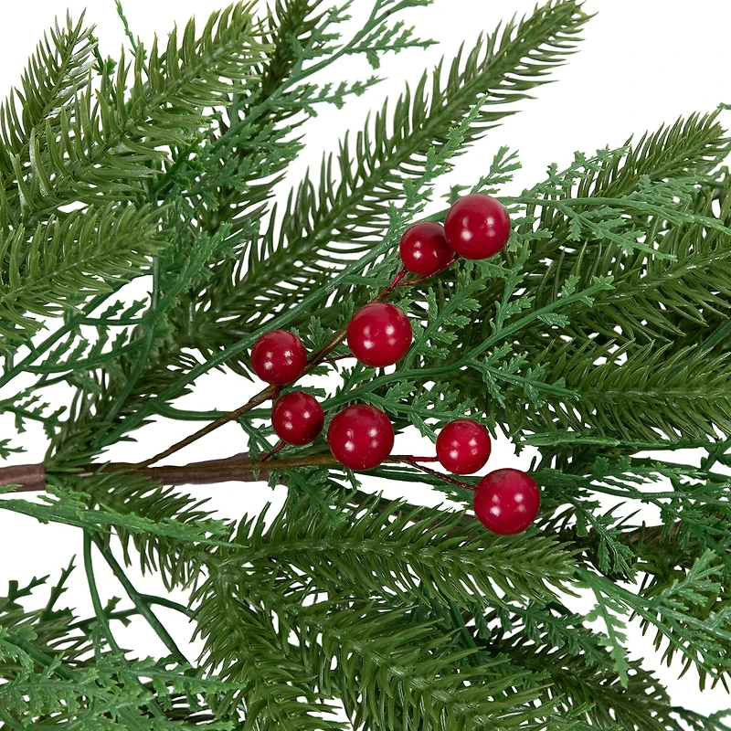 Northlight 7ft Wind River Fir With Glittered Pinecones Artificial Christmas Indoor Garland