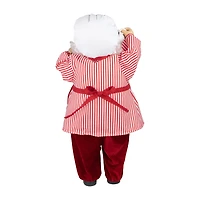 Northlight 24" Animated And Musical Chef Santa Claus With Hot Cocoa And Cookie Christmas Figurine