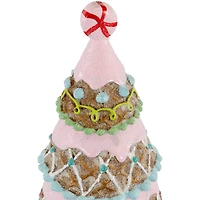 Northlight 10" Frosted Waffle Cone Cupcake Pine Christmas Tree