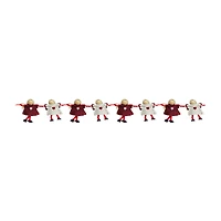 Northlight 4" Red And Beige Angel Dolls Christmas Indoor Garland