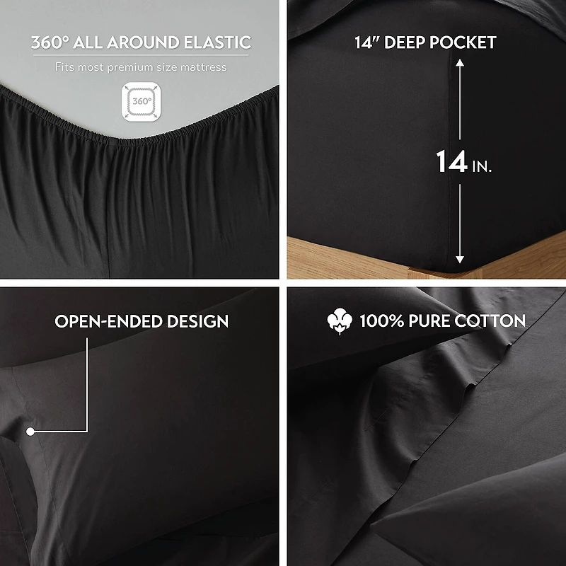 510 Design Soft Breathable 100% Cotton Sheet Set
