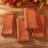 Elrene Home Fashions Fringed Harvest 4-pc. Napkins