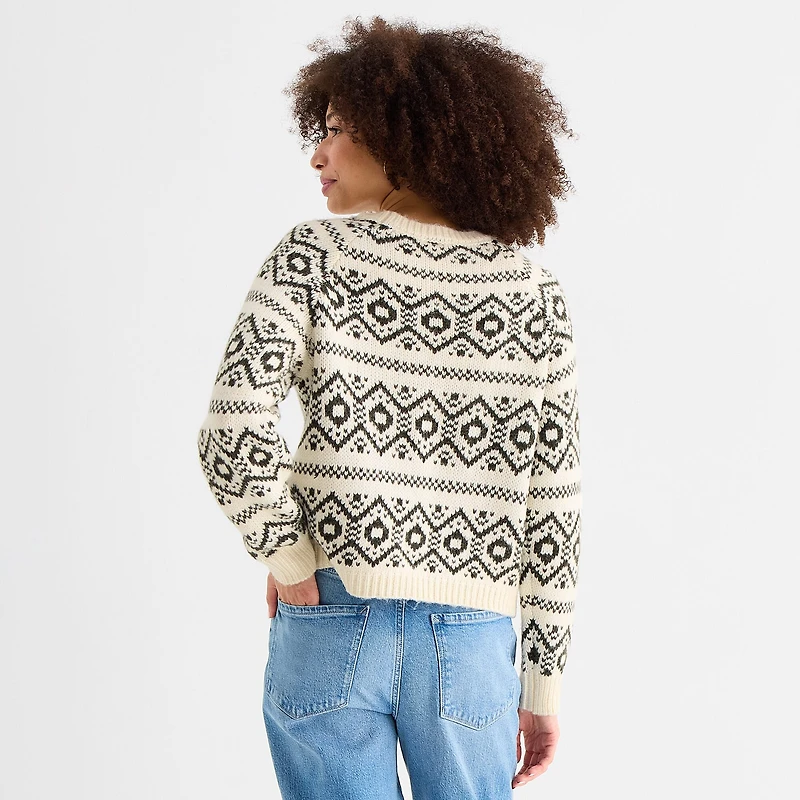 a.n.a Womens Crew Neck Long Sleeve Pullover Sweater