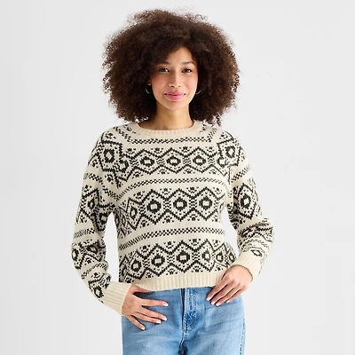 a.n.a Womens Crew Neck Long Sleeve Pullover Sweater