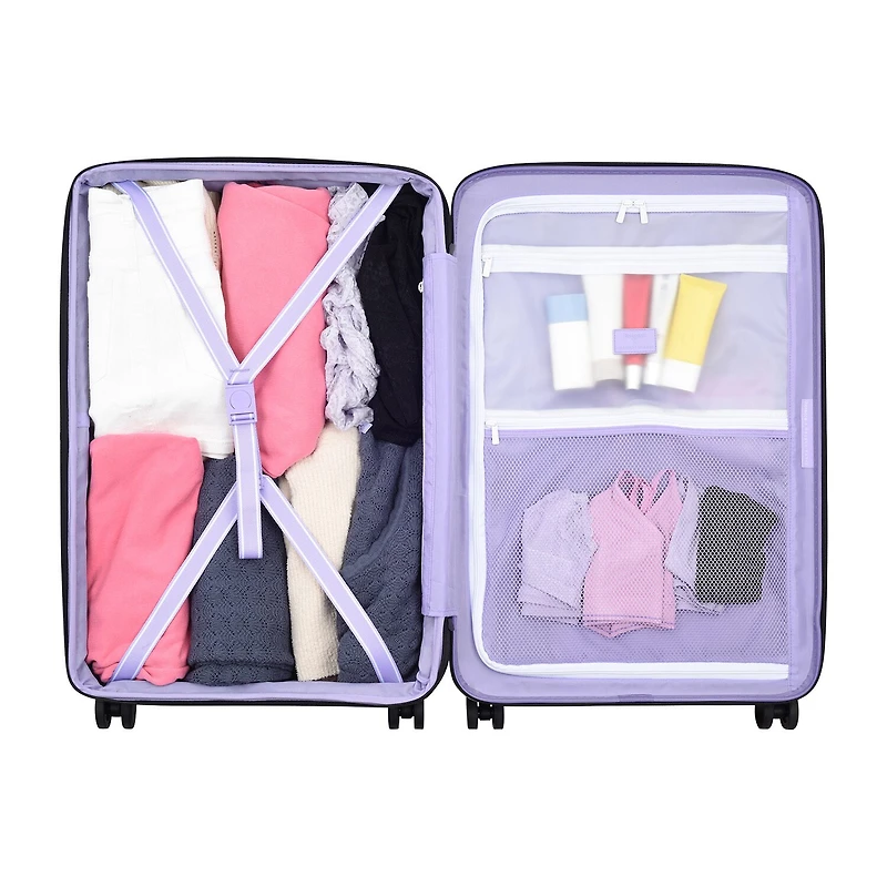 Florence By Mills X Delsey Paris Spin Me Away Inch Hardside Expandable Checked Spinner Luggage