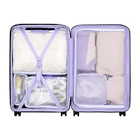 Florence By Mills X Delsey Paris Gotta Glow 24 Inch Hardside Expandable Checked Spinner Luggage