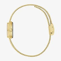 Bulova Goddess Of Time Womens Gold Tone Stainless Steel Bracelet Watch 97l184