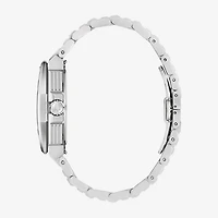 Bulova Mens Silver Tone Stainless Steel Bracelet Watch 98b456