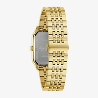 Bulova Mens Gold Tone Stainless Steel Bracelet Watch 97b236
