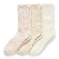 Cuddl Duds Whispersoft Womens 3 Pair Crew Socks