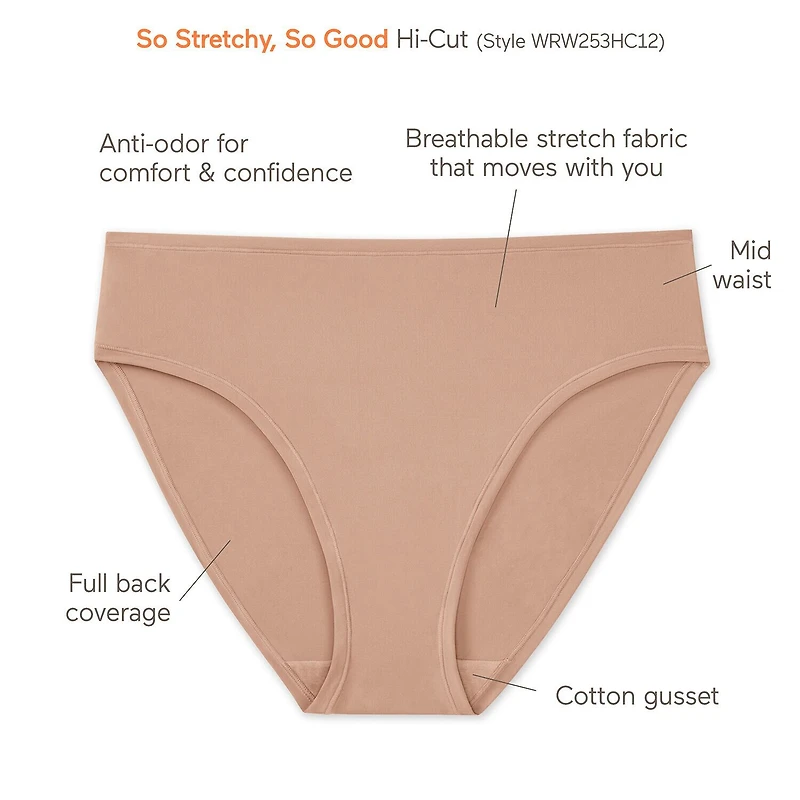 Warners So Stretchy, Good High Cut Panty - WRW253HC12J