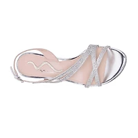 I. Miller Nerice Womens Almond Open Toe Cone Heel Pumps