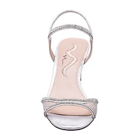 I. Miller Barron Womens Square Open Toe Flared Heel Pumps