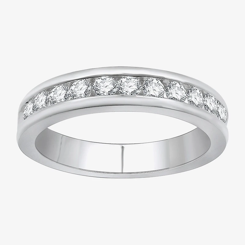 (H-I / I1) Womens 4MM 1/2 CT. T.W. Lab Grown White Diamond Wedding Band