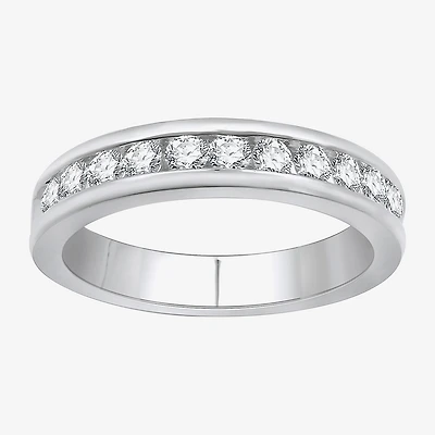 (H-I / I1) Womens 4MM 1/2 CT. T.W. Lab Grown White Diamond Wedding Band