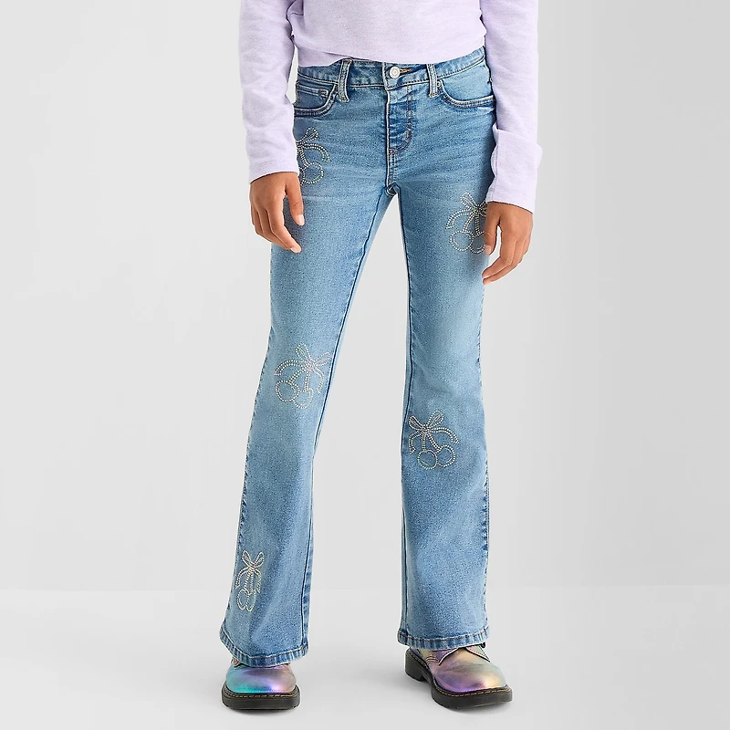 Vanilla Star Big Kid Girls Flare Leg Jean