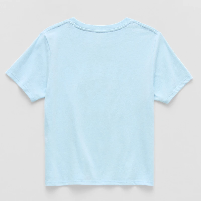 Little & Big Kid Girls Crew Neck Short Sleeve Regular Fit Lilo Stitch Graphic T-Shirt