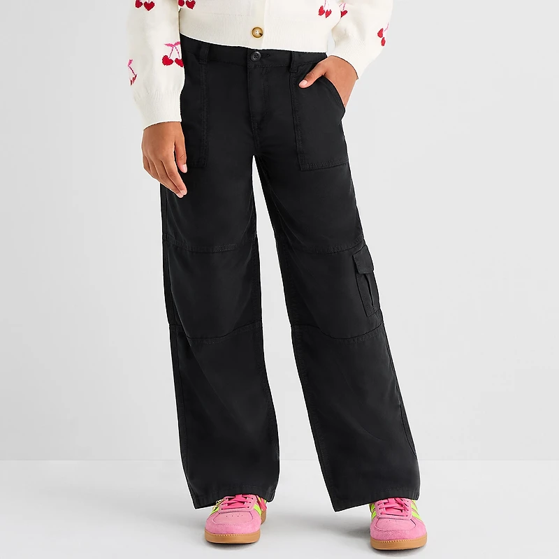 Thereabouts Little & Big Kid Girls Straight Cargo Pant