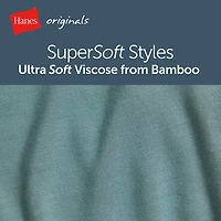 Hanes Originals Supersoft Mens 3 Pack Cooling Multi-Pack Comfort Waistband Trunks Uo2ta3