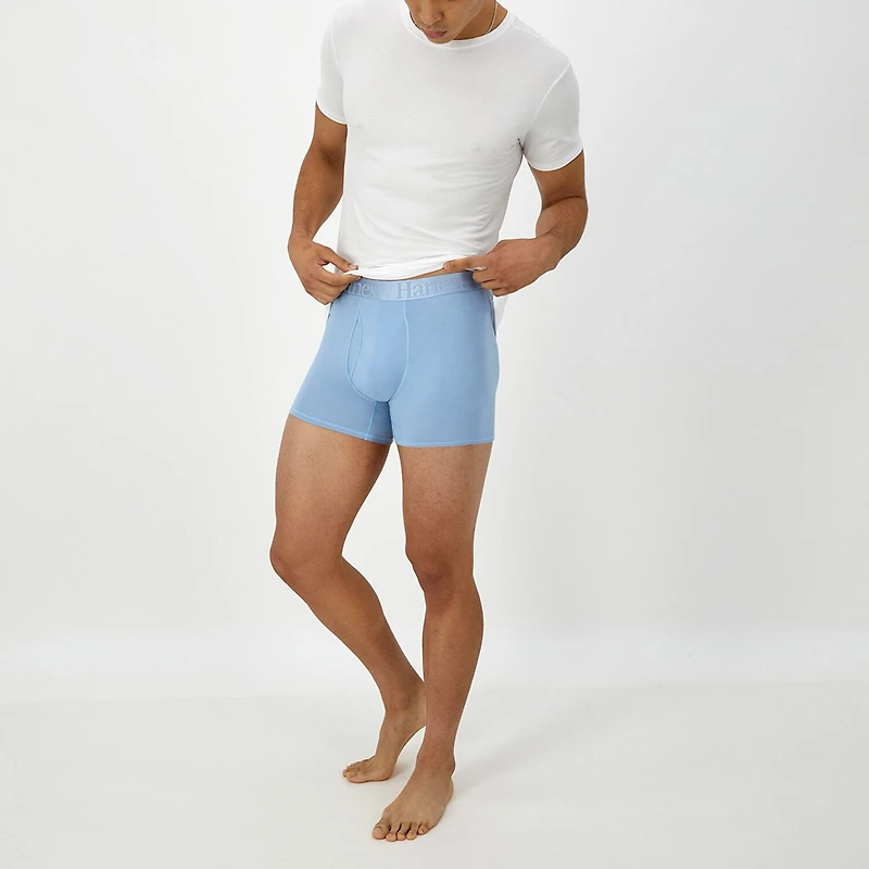 Hanes Originals Supersoft Mens 3 Pack Cooling Multi-Pack Comfort Waistband Trunks Uo2tb3