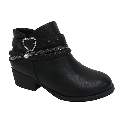 Pop Big Kid Girls Patty Block Heel Booties