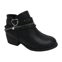 Pop Big Kid Girls Patty Block Heel Booties