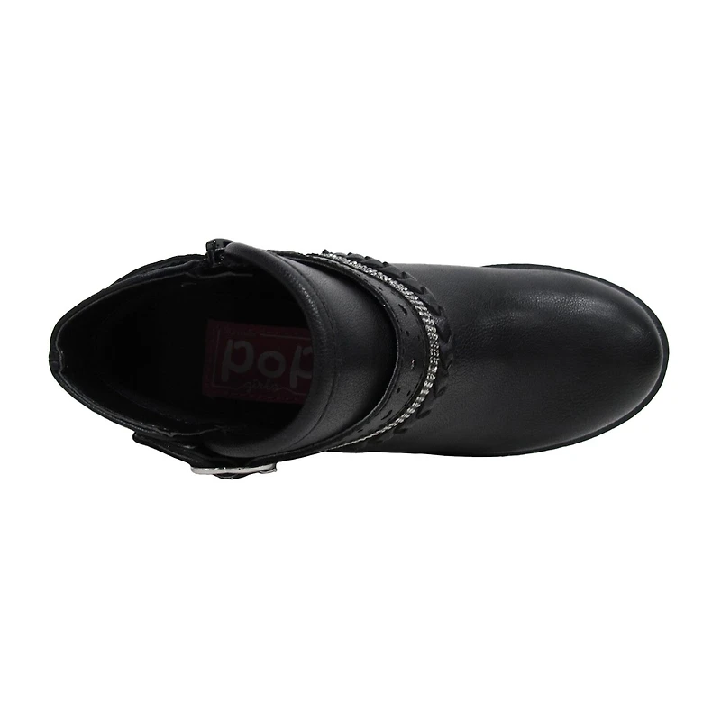 Pop Big Kid Girls Patty Block Heel Booties