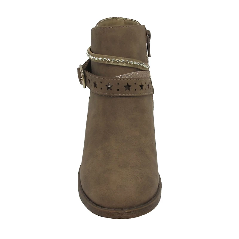Pop Big Kid Girls Wendy Block Heel Booties
