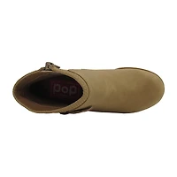 Pop Big Kid Girls Youthful Block Heel Booties