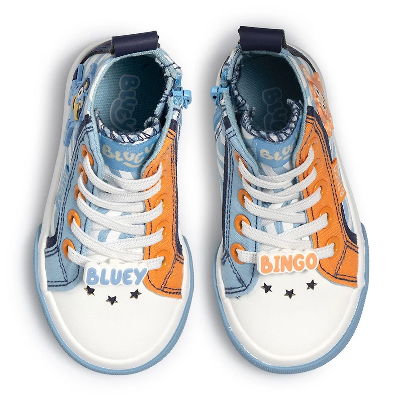 Ground Up Bluey High Top Toddler Unisex Sneakers