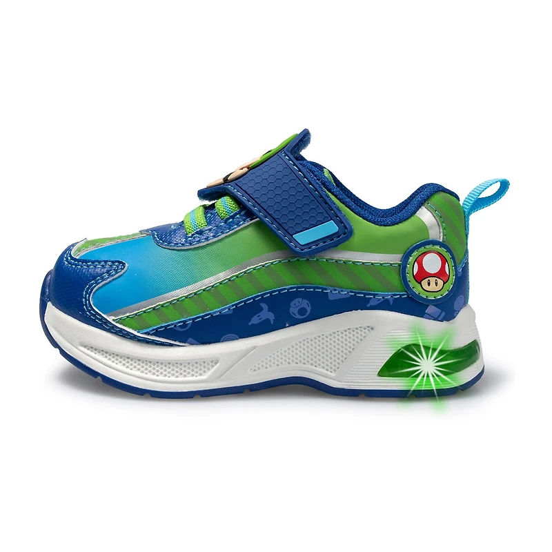Ground Up Mario And Luigi Lighted Toddler Boys Nintendo Sneakers