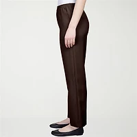 Alfred Dunner Classics Womens Straight Mid Rise Pull-On Pant