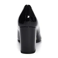 CL by Laundry Lofty Womens Round Closed Toe Block Heel Pumps