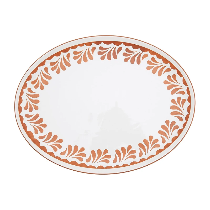 Jenny Martinez 16"X12" Oval Stoneware Serving Platter