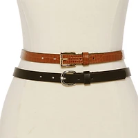 Liz Claiborne 20mm Plus 2-pc. Womens Belt