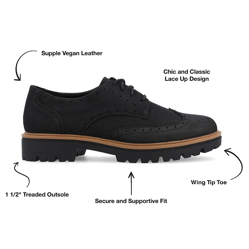 Journee Collection Claudiya Womens Wing Closed Toe Loafers