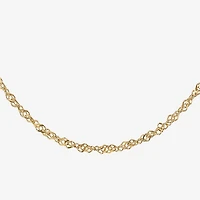 Girls 1/5 CT.  Lab Created White Opal 14K Gold Over Silver 16 Inch Pendant Necklace