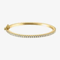 Girls 3 1/4 CT. Lab Created Cubic Zirconia 14K Gold Over Brass Bangle Bracelet