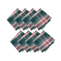 Elrene Home Fashions Holiday Fireside Plaid 8-pc. Napkins