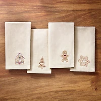 Elrene Home Fashions Gingerbread Bliss Embroidered 4-pc. Napkins