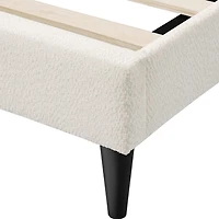 Lumi Wingback Upholstered Queen Bed