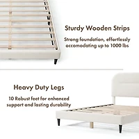 Lumi Upholstered Panel Queen Bed