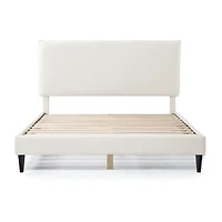 Lumi Boucle Fabric Queen Bed