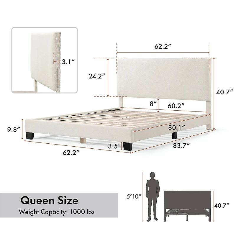 Lumi Standard Queen Bed