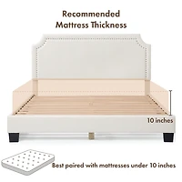 Lumi Nailhead Queen Bed