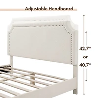 Lumi Nailhead Queen Bed