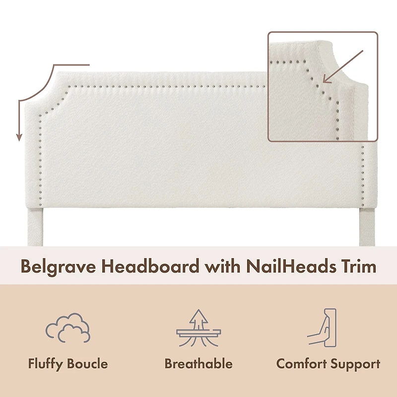 Lumi Nailhead Queen Bed