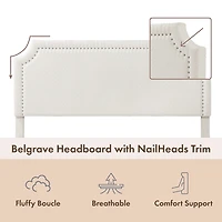Lumi Nailhead Queen Bed