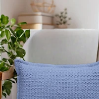 Vibhsa Vibhsa Honeycomb Handwoven Textured Pillow